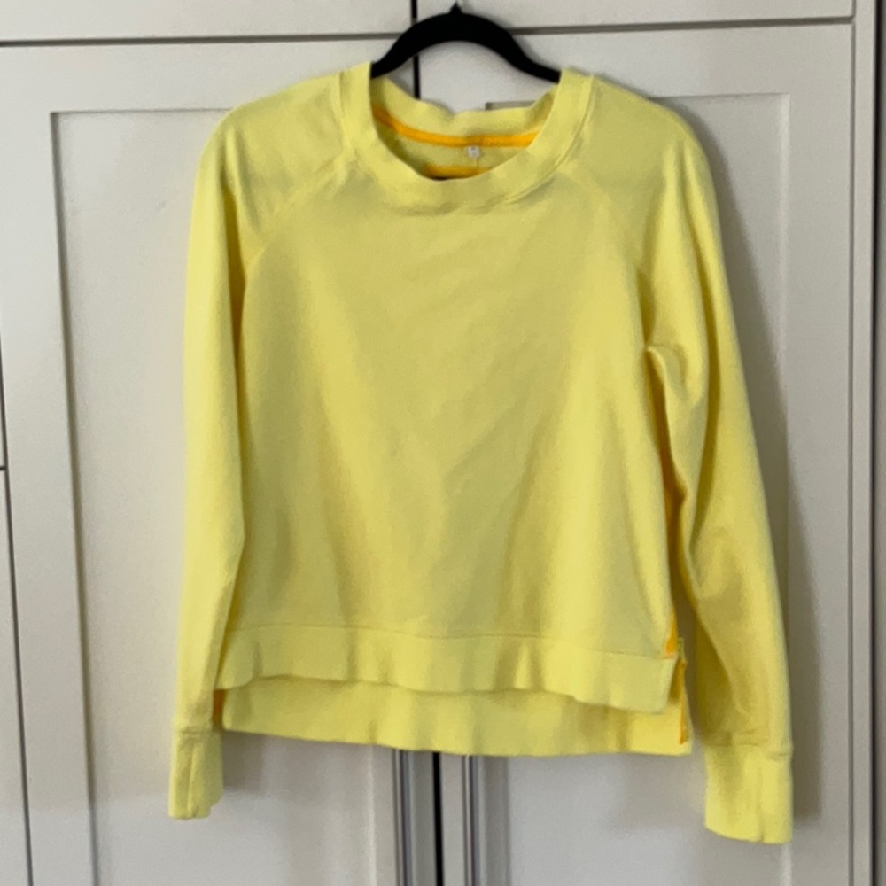lululemon athletica Pale Yellow Crew Sweatshirt